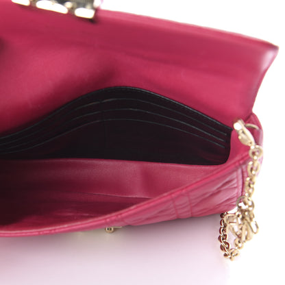 Christian Dior Lambskin Cannage Miss Dior Promenade Pouch Fuchsia 5 of 13