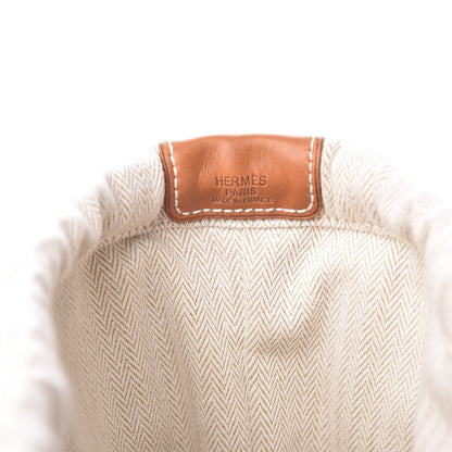 Hermes Canvas Barenia Fourbi 20 PM Pouch Naturel Fauve 6 of 8
