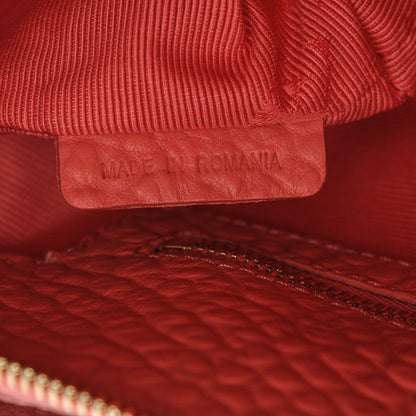 Burberry Signature Grain Calfskin Check Embossed Small Chichester Crossbody Clutch Bag Rose Pink 7 of 8