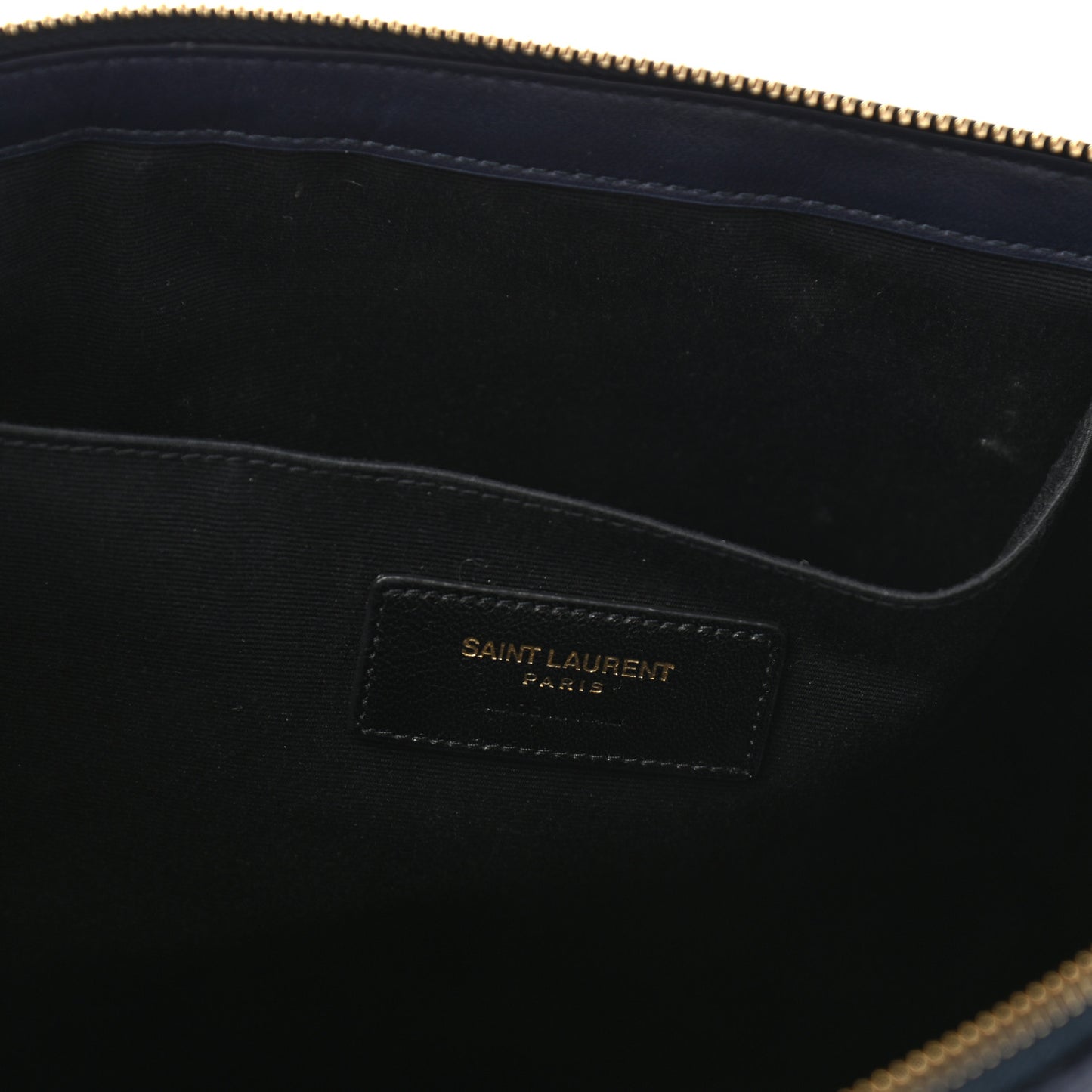 Calfskin Matelasse Chevron Monogram Document Holder Marine