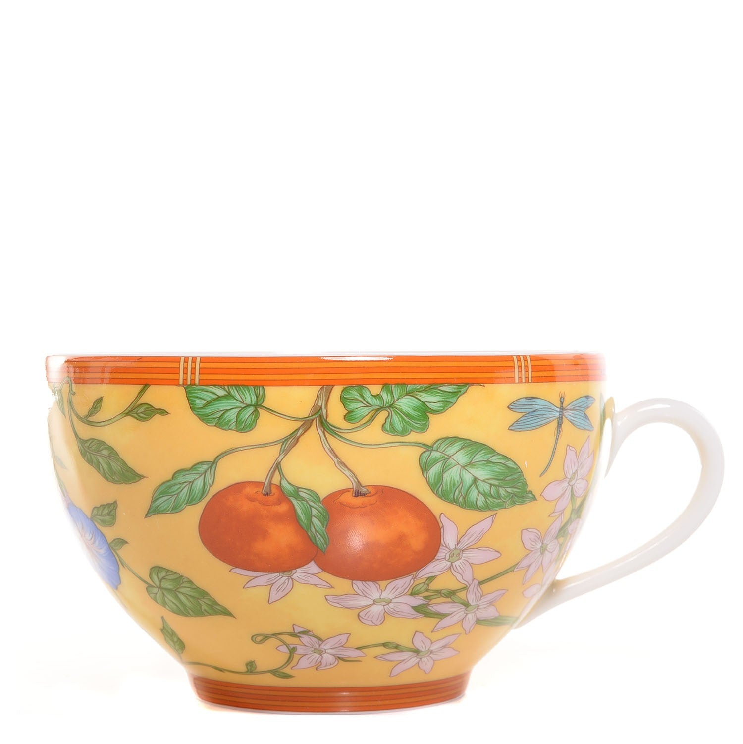 Hermes Porcelain La Siesta Breakfast Cup and Saucer Set of 2 2 of 8