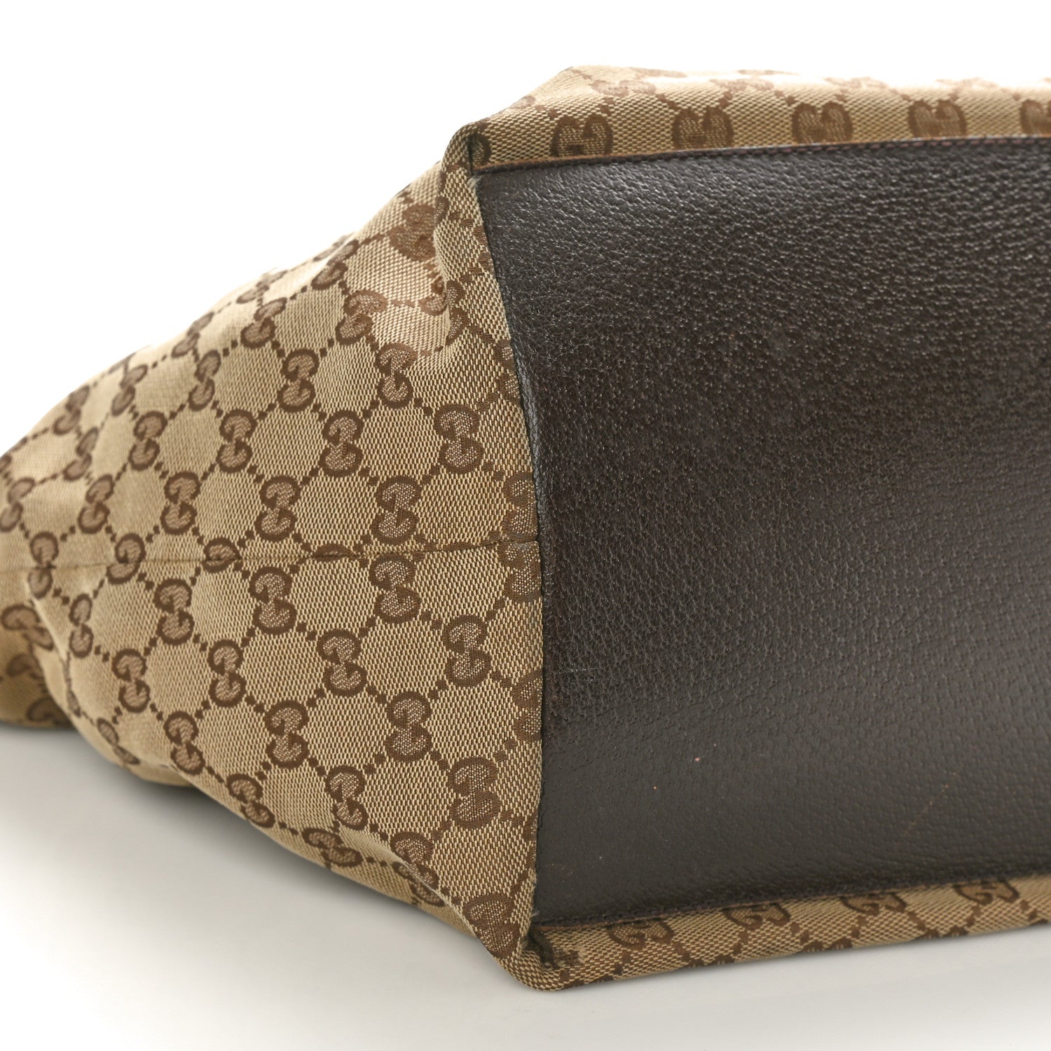 Gucci GG Monogram Medium Web Handle Bucket Dark Brown 9 of 13