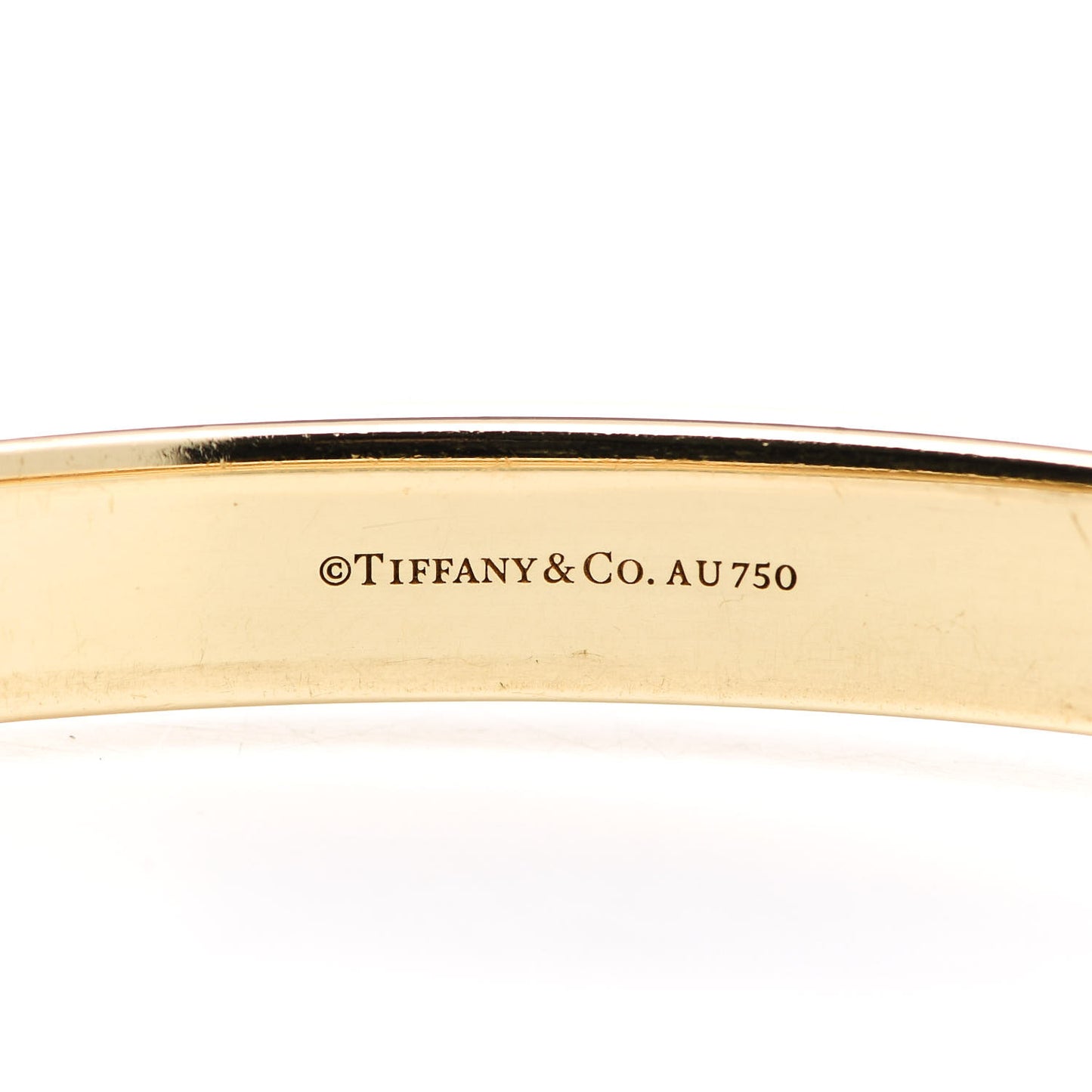 18K Yellow Gold Diamond Hinged Bangle Bracelet