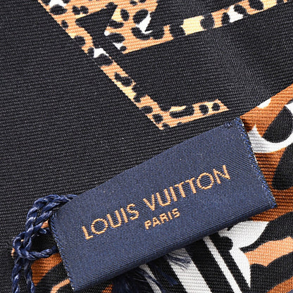 Louis Vuitton Silk Monogram Giant Jungle Bandeau Black 3 of 3
