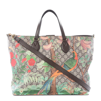 Gucci Soft GG Supreme Monogram Tian Medium Crossbody Tote Beige Multicolor New Acero 1 of 12