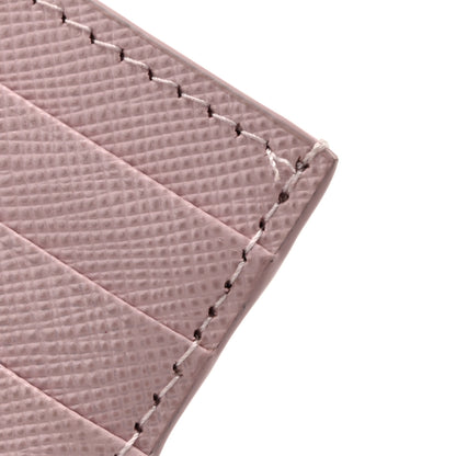 Prada Saffiano Triangle Card Holder Alabaster 8 of 8