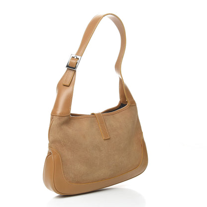 Gucci Suede Small Jackie O Hobo Light Brown 3 of 11