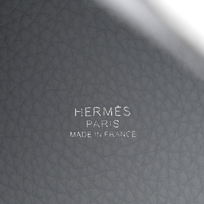 Hermes Taurillon Clemence Picotin Lock 18 PM Bleu Pale 6 of 11