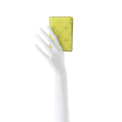 Louis Vuitton Monogram Taiga Pocket Organizer Yellow 2 of 7