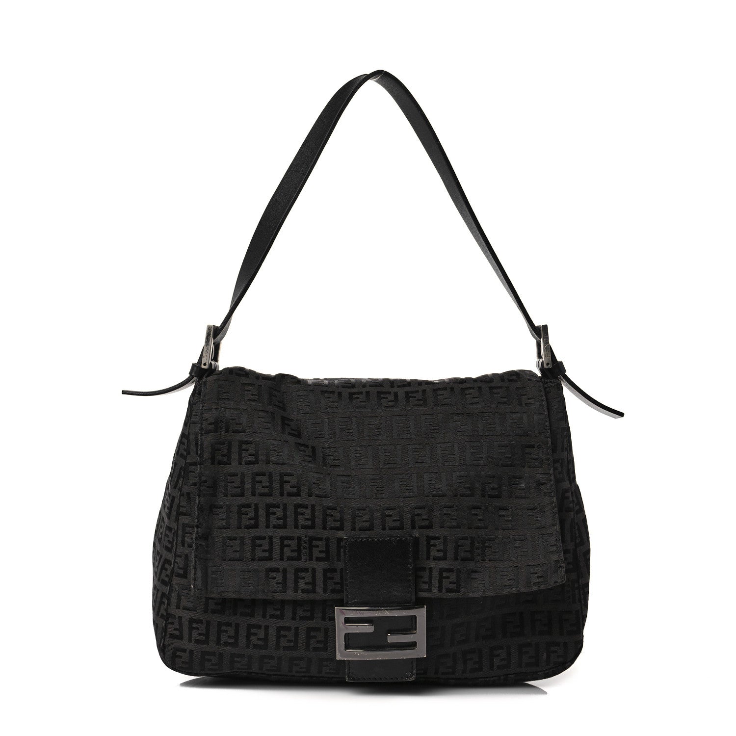 Fendi Zucchino Mama Baguette Black 1 of 9
