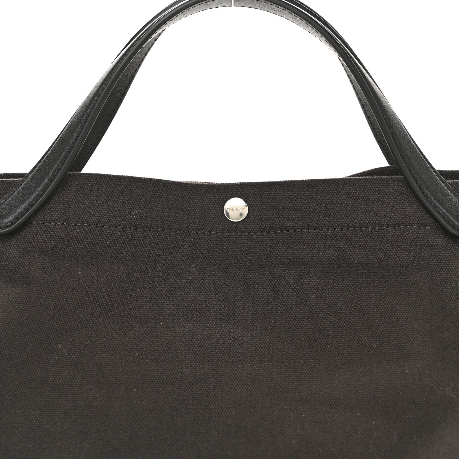The Row Cotton Twill East West Idaho Tote Dark Grey 7 of 9