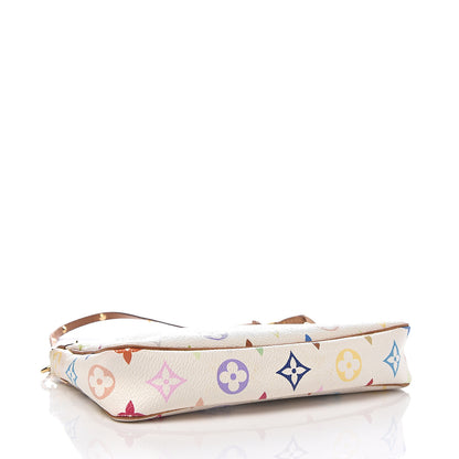 Louis Vuitton Monogram Multicolor Pochette Accessories White 3 of 9