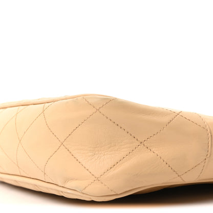 Chanel Lambskin Quilted Shopping Tote Beige 11 of 11