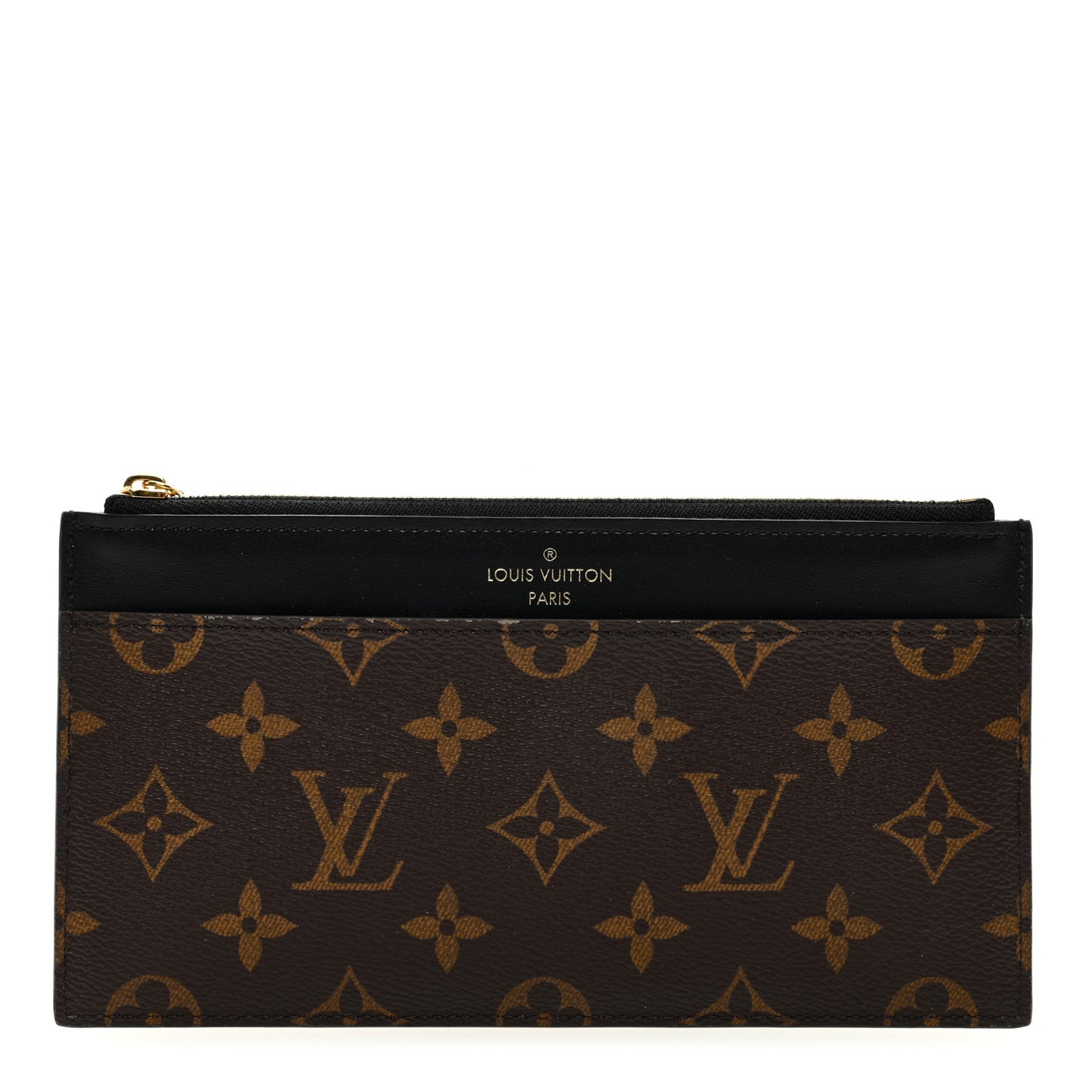 Monogram Slim Purse Black