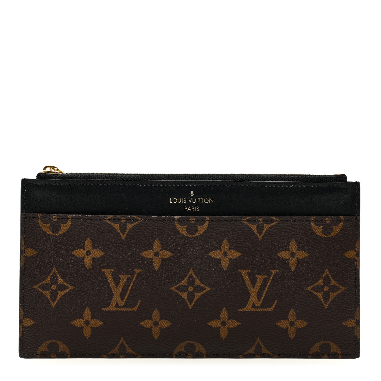 Louis Vuitton Monogram Slim Purse Black 1 of 6