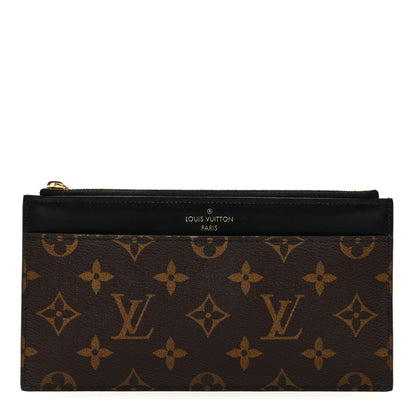 Louis Vuitton Monogram Slim Purse Black 1 of 6