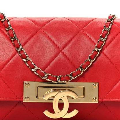 Chanel Lambskin Quilted Golden Class Wallet on Chain WOC Red 8 of 12