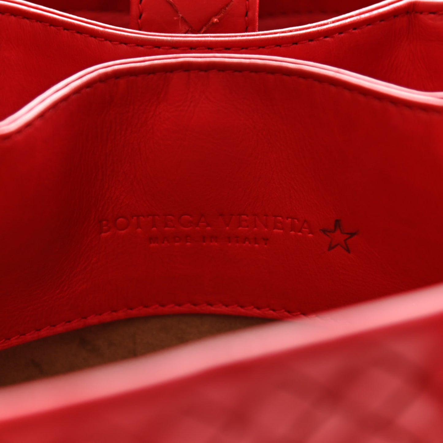 Calfskin Intrecciato Mini Roma Red