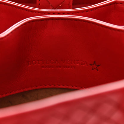 Bottega Veneta Calfskin Intrecciato Mini Roma Red 6 of 11