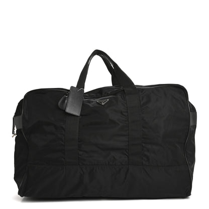 Prada Tessuto Nylon Saffiano Weekender Black 1 of 11