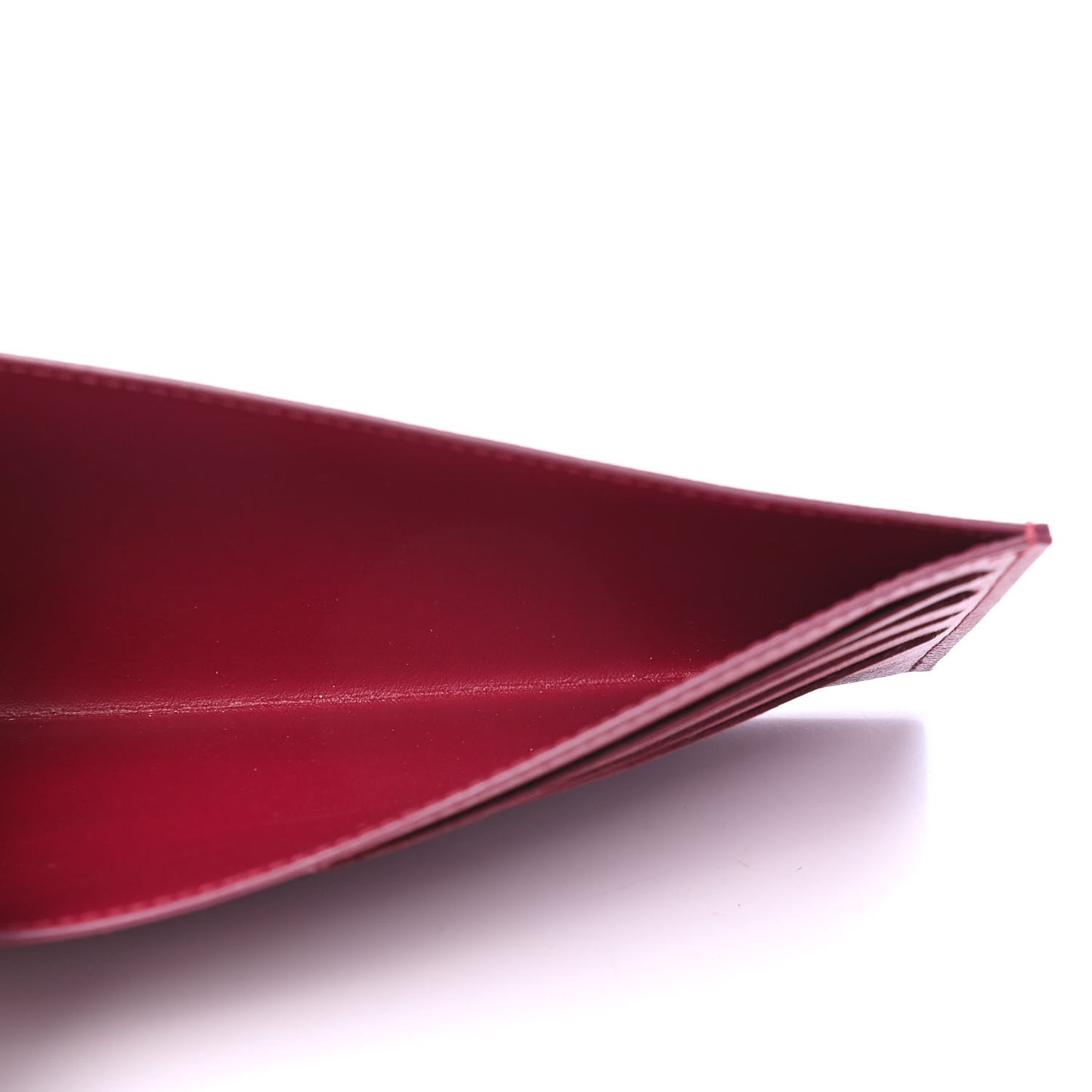 Calfskin Felicie Card Holder Insert Fuchsia