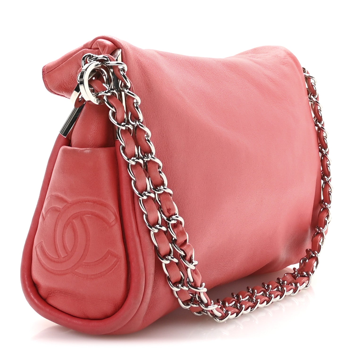 Chanel Lambskin Small Ultimate Soft Tote  Pink 3 of 10