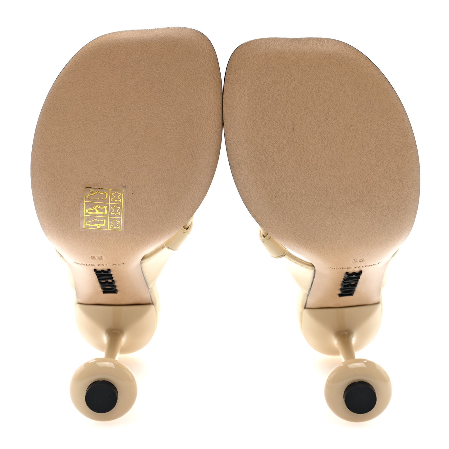 Goatskin Toy Panta Sandals 36 Oat Milk