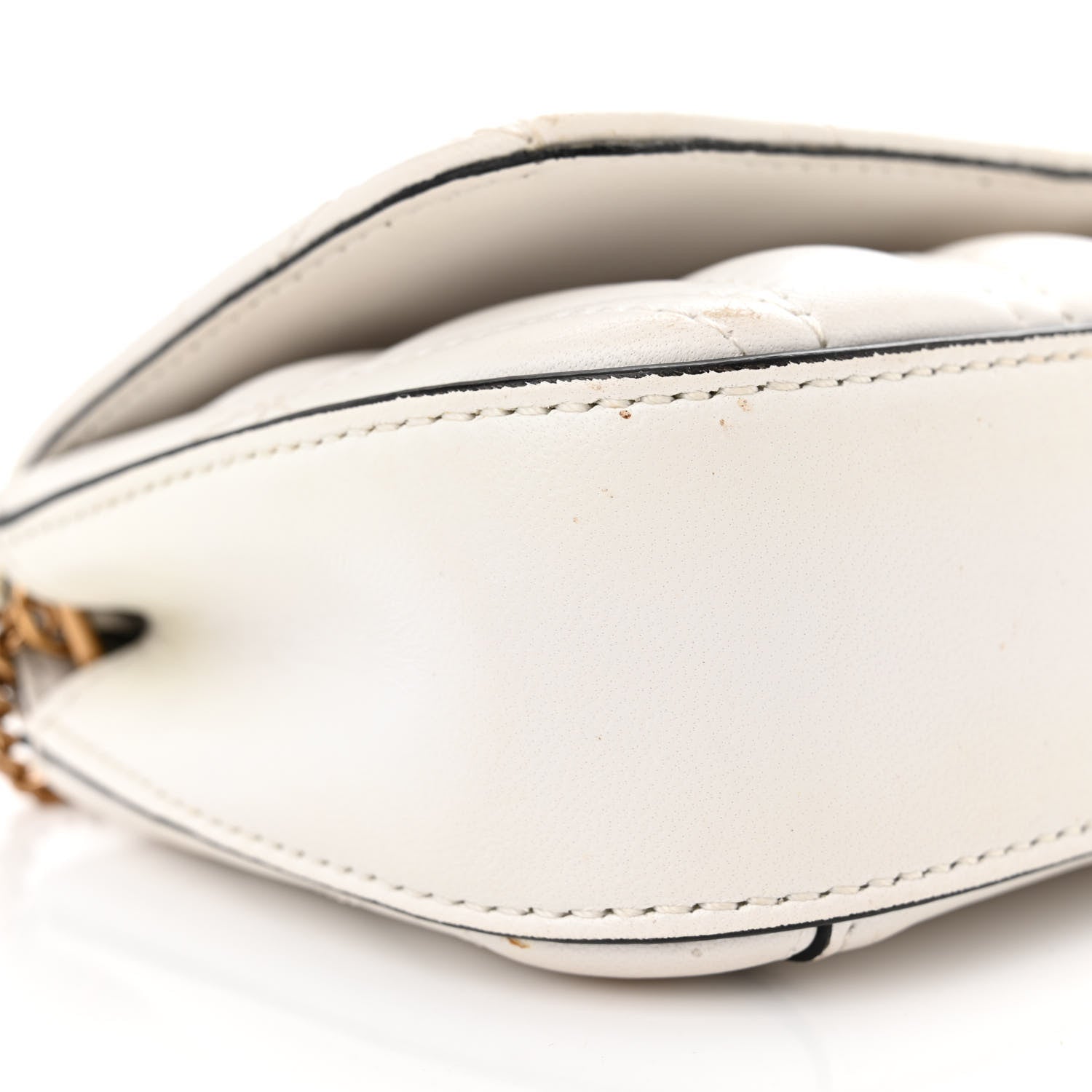 Versace Nappa Quilted Virtus Evening Bag White 11 of 16