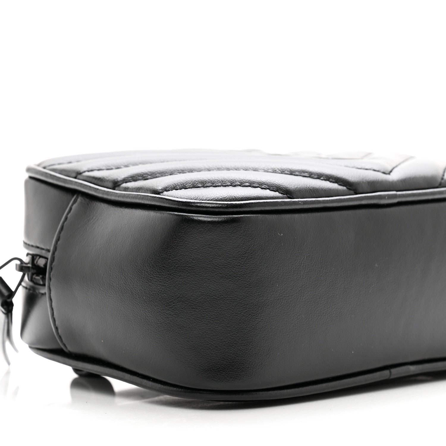 Saint Laurent Calfskin Matelasse Monogram Lou Belt Bag Black 8 of 9
