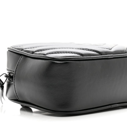 Saint Laurent Calfskin Matelasse Monogram Lou Belt Bag Black 8 of 9