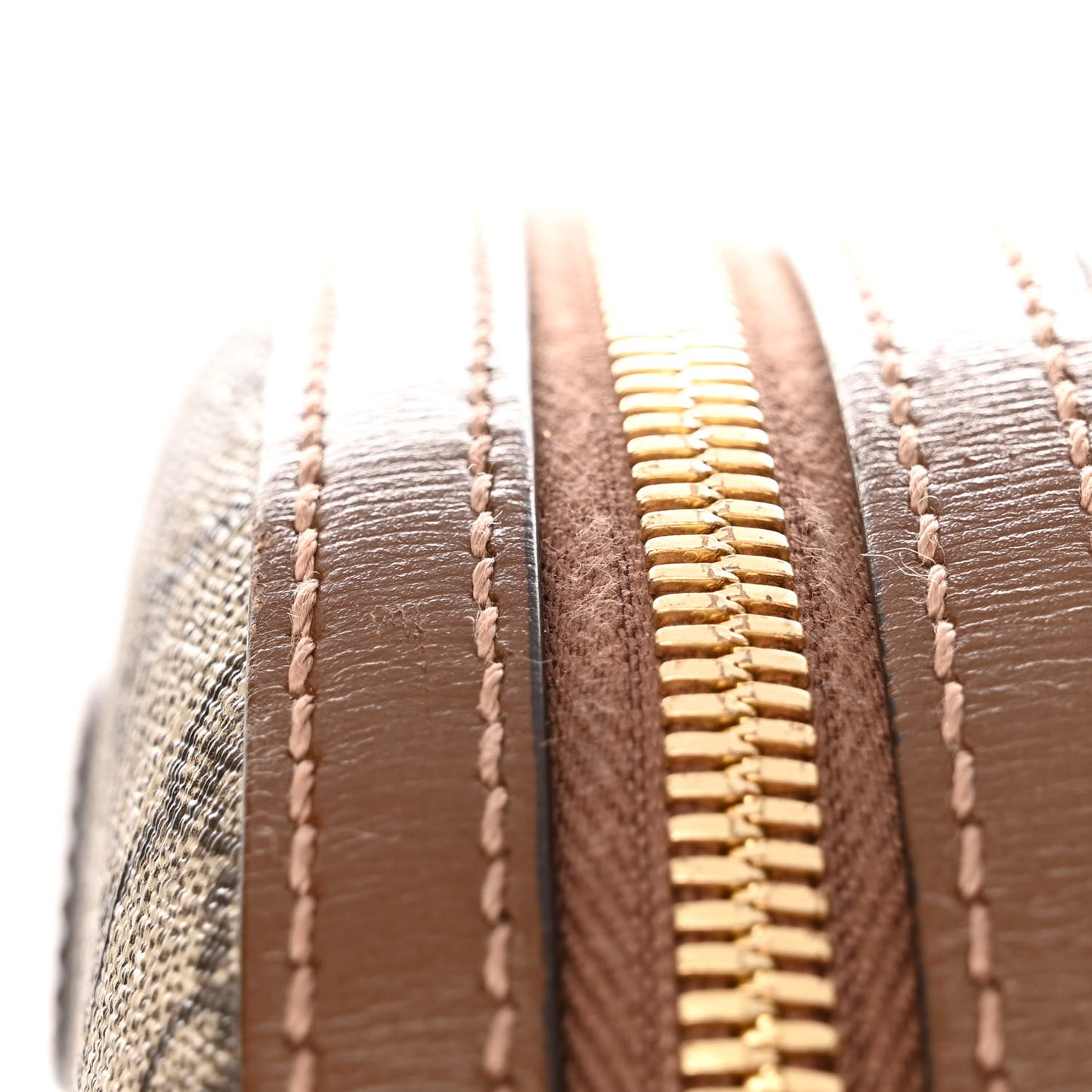 GG Supreme Monogram Textured Calfskin Retro Interlocking G Backpack Brown Beige