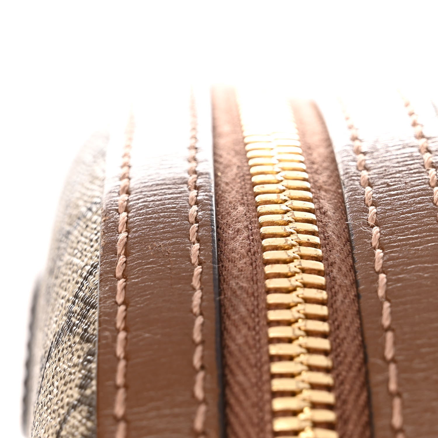 Gucci GG Supreme Monogram Textured Calfskin Retro Interlocking G Backpack Brown Beige 8 of 11