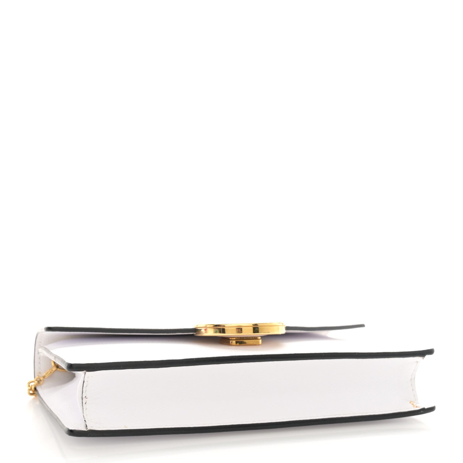 Fendi Vitello Cruise F is Fendi Medium Envelope Wallet on Chain Optical White 4 of 17