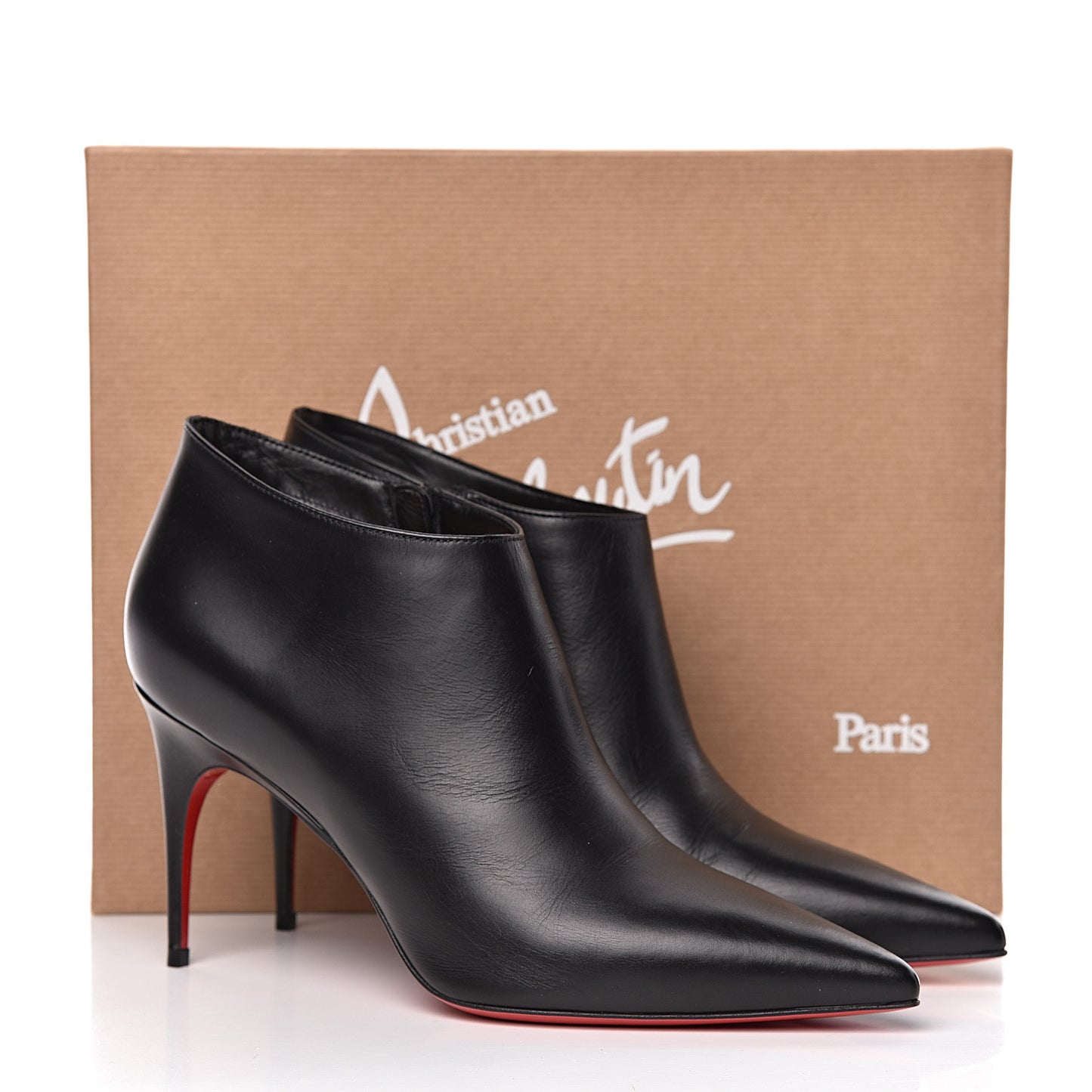 Calfskin Gorgona 85 Ankle Boots 40 Black