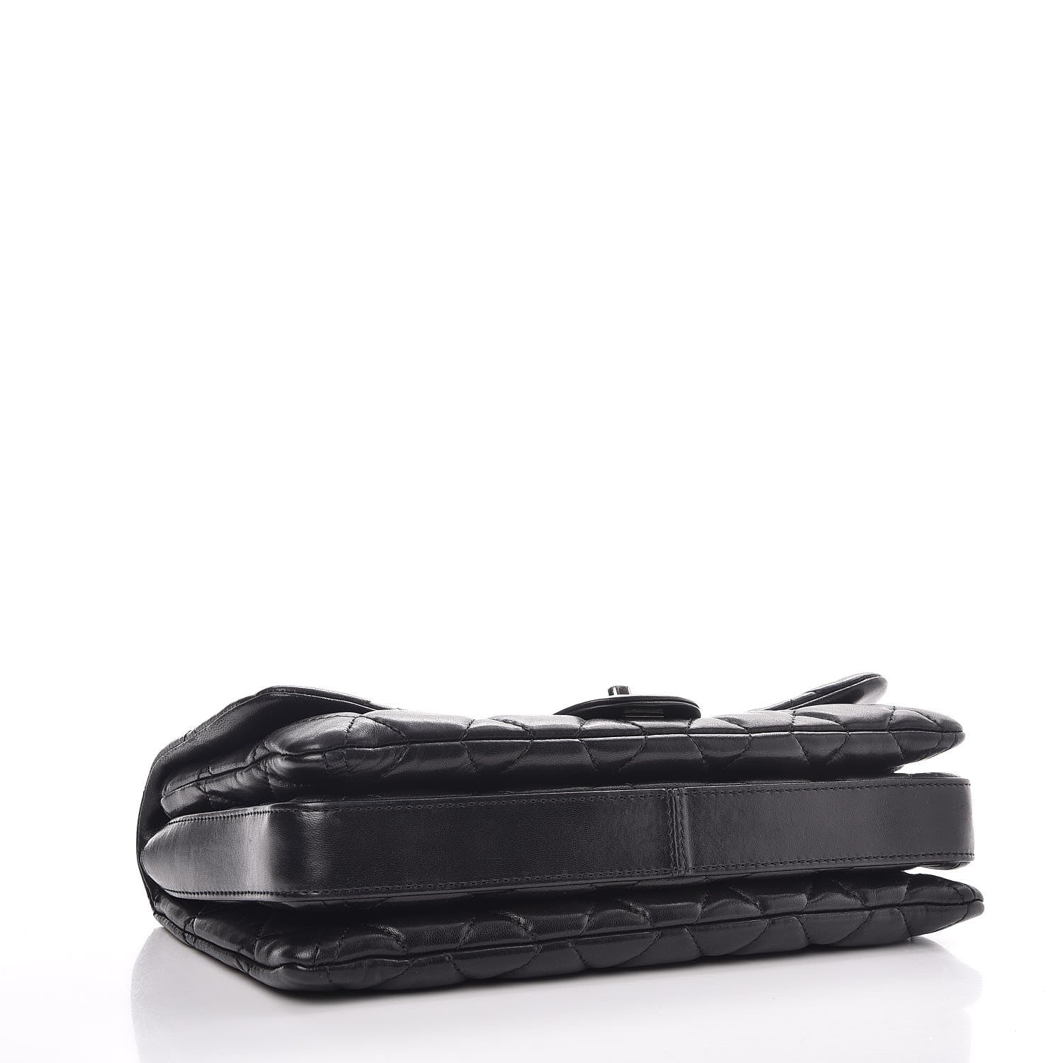 Chanel Lambskin Quilted Large 3 Flap Black 5 of 9