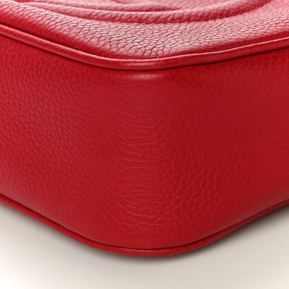 Gucci Pebbled Calfskin Small Soho Disco Bag Tabasco Red 11 of 12