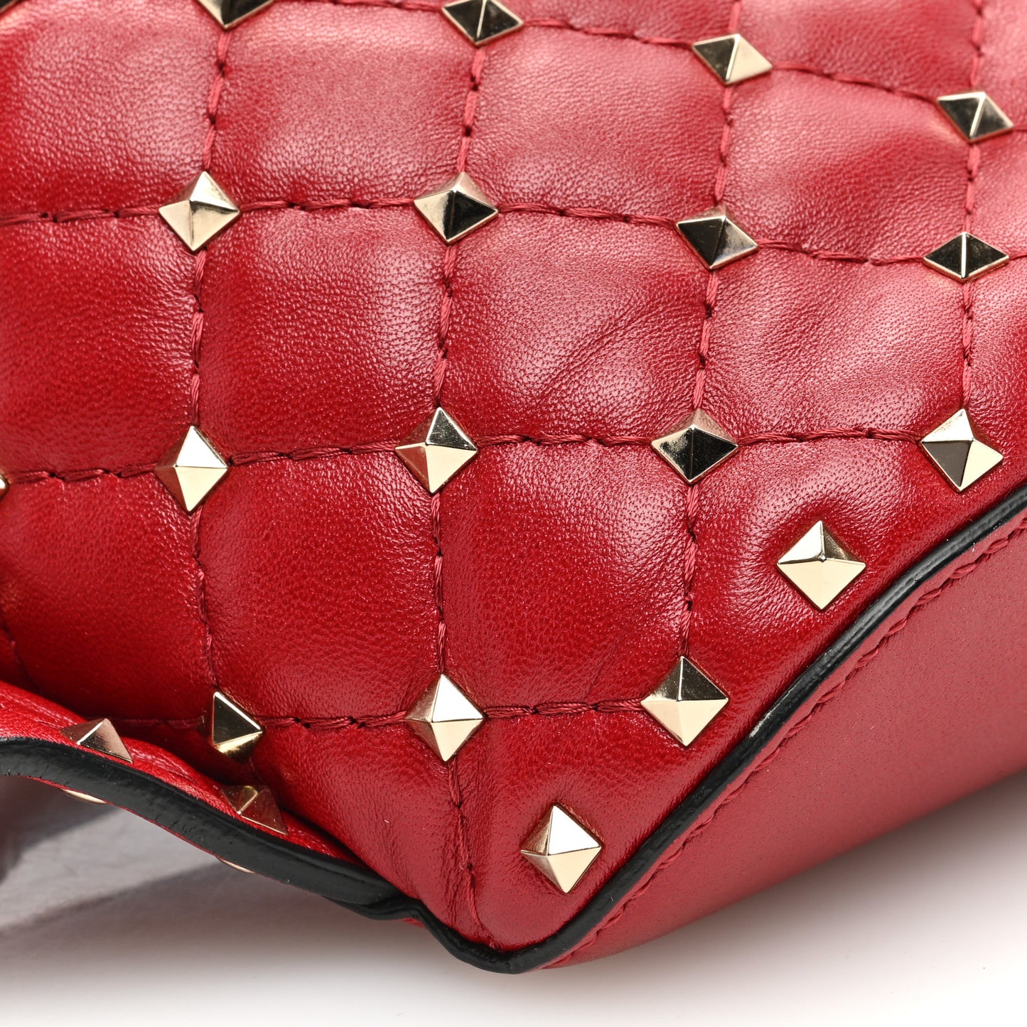 Lambskin Free Rockstud Spike Belt Bag 85 Rosso Valentino