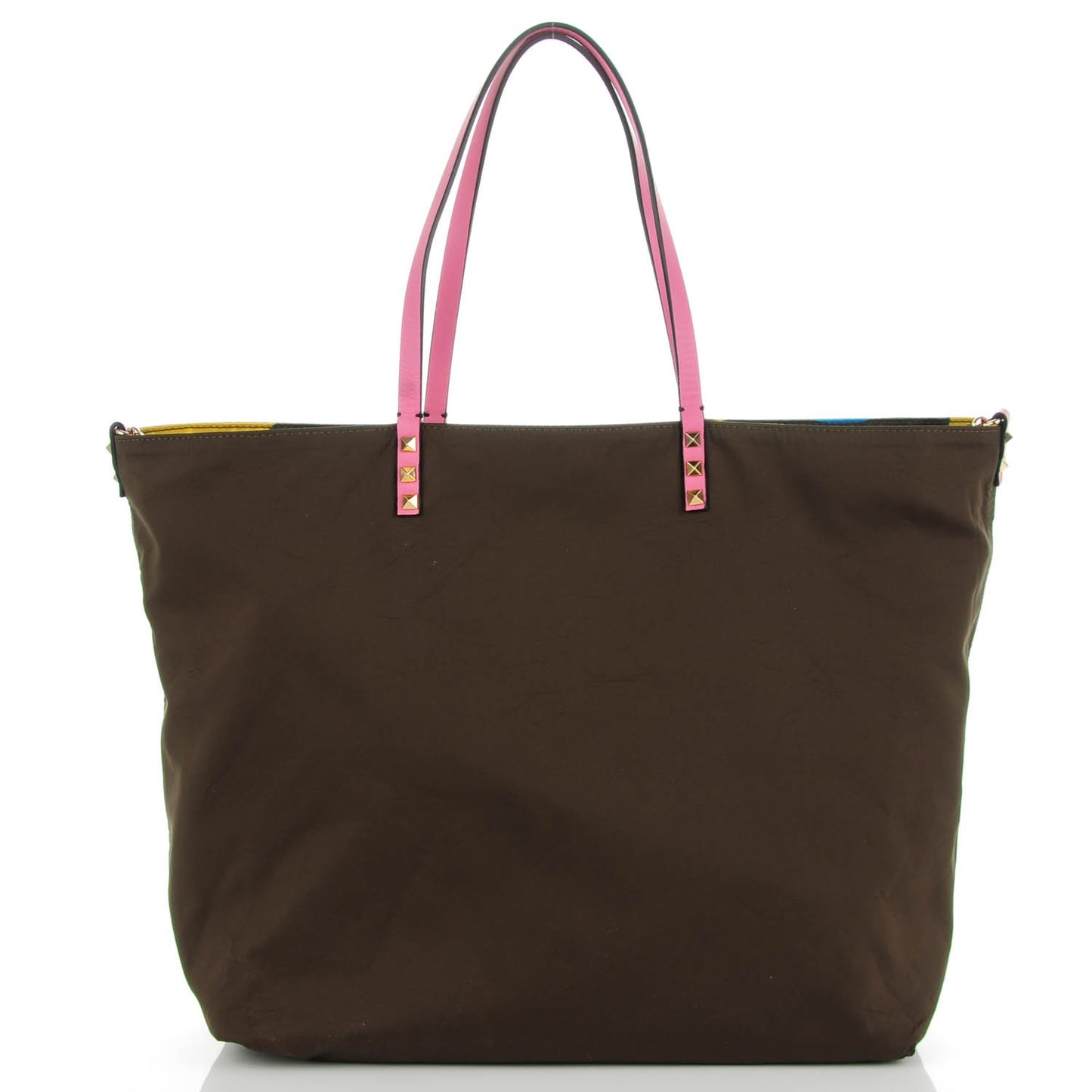 Nylon Psychedelic Camo Rockstud Easy Tote Multicolor