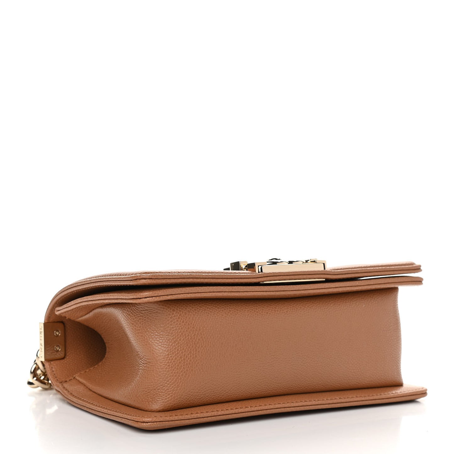 Caviar Quilted Small Boy Flap Brown