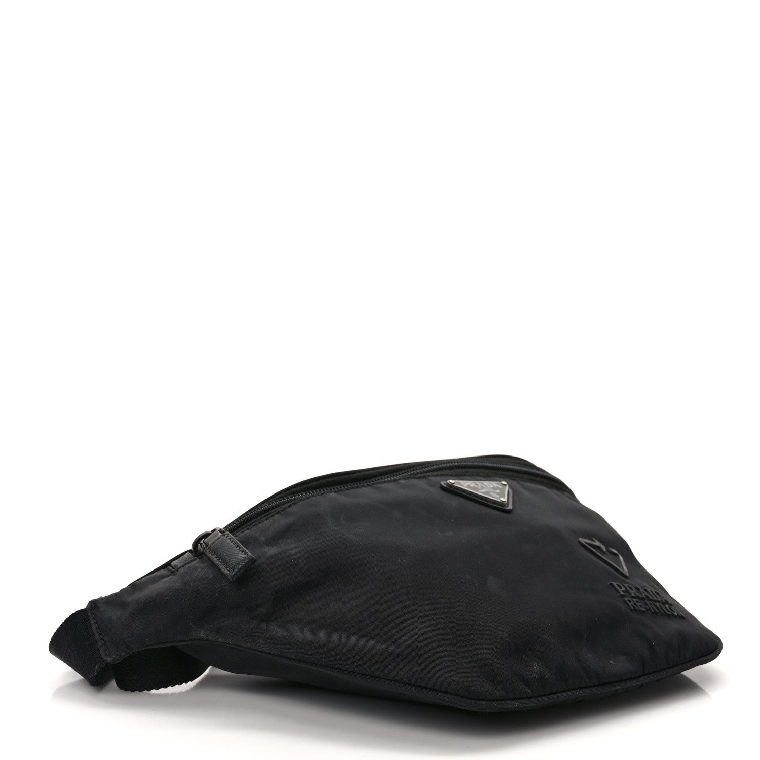 Prada Tessuto Re-Nylon Saffiano Belt Bag Black 4 of 10