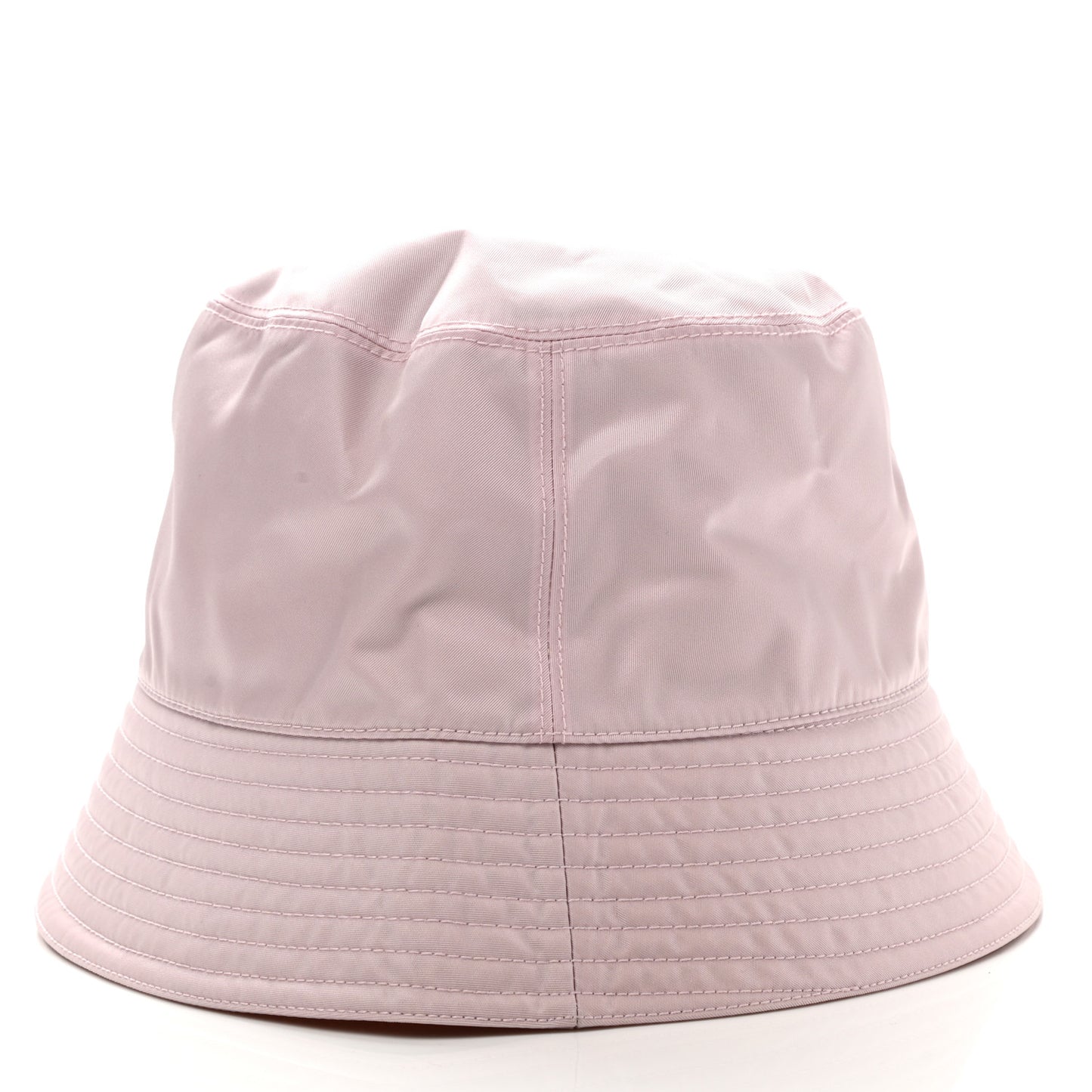 Re-Nylon Metal Triangle Logo Womens Bucket Hat XL Alabastro