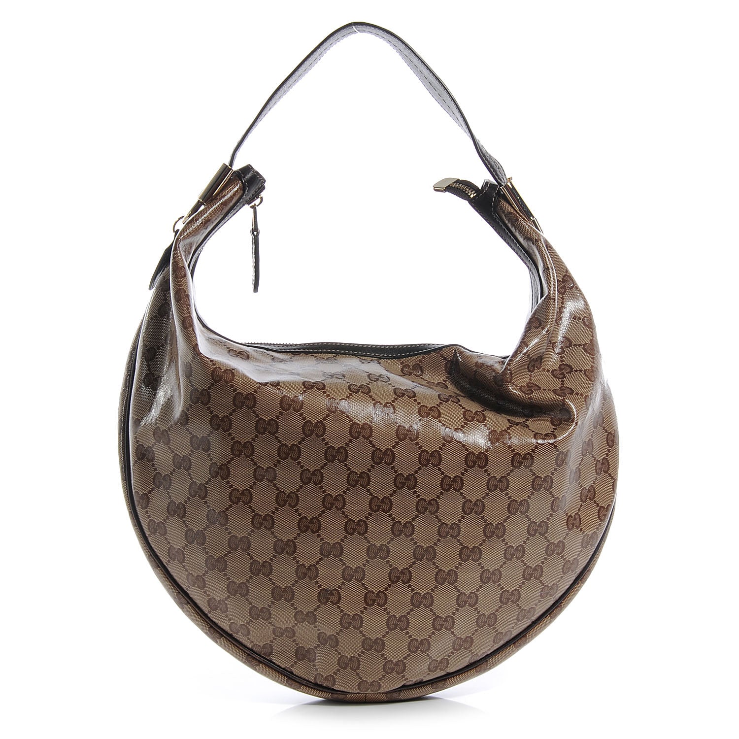 Gucci Crystal Monogram Duchessa Hobo Ebony 1 of 8