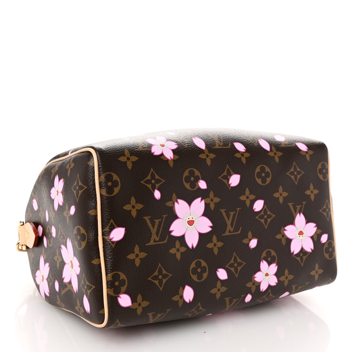 LV X TM Monogram Cherry Blossom Speedy Bandouliere 25 Sakura Brown