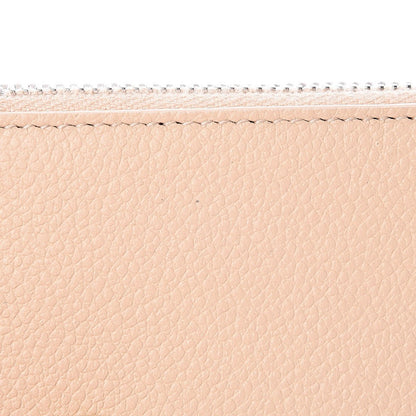 Saint Laurent Grained Calfskin 5 Fragments Zip Pouch Card Holder Nude Powder 10 of 11
