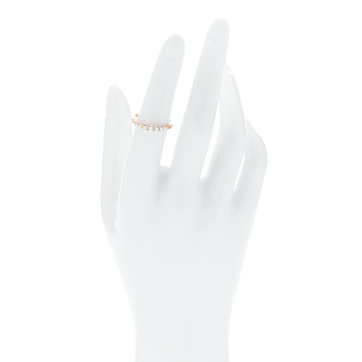 Parker & West by FASHIONPHILE 18K Rose Gold Diamond .50ctw Half Eternity Ring 51 5.75 3 of 10