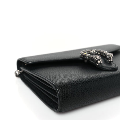 Gucci Calfskin Mini Dionysus Chain Wallet Black 7 of 9