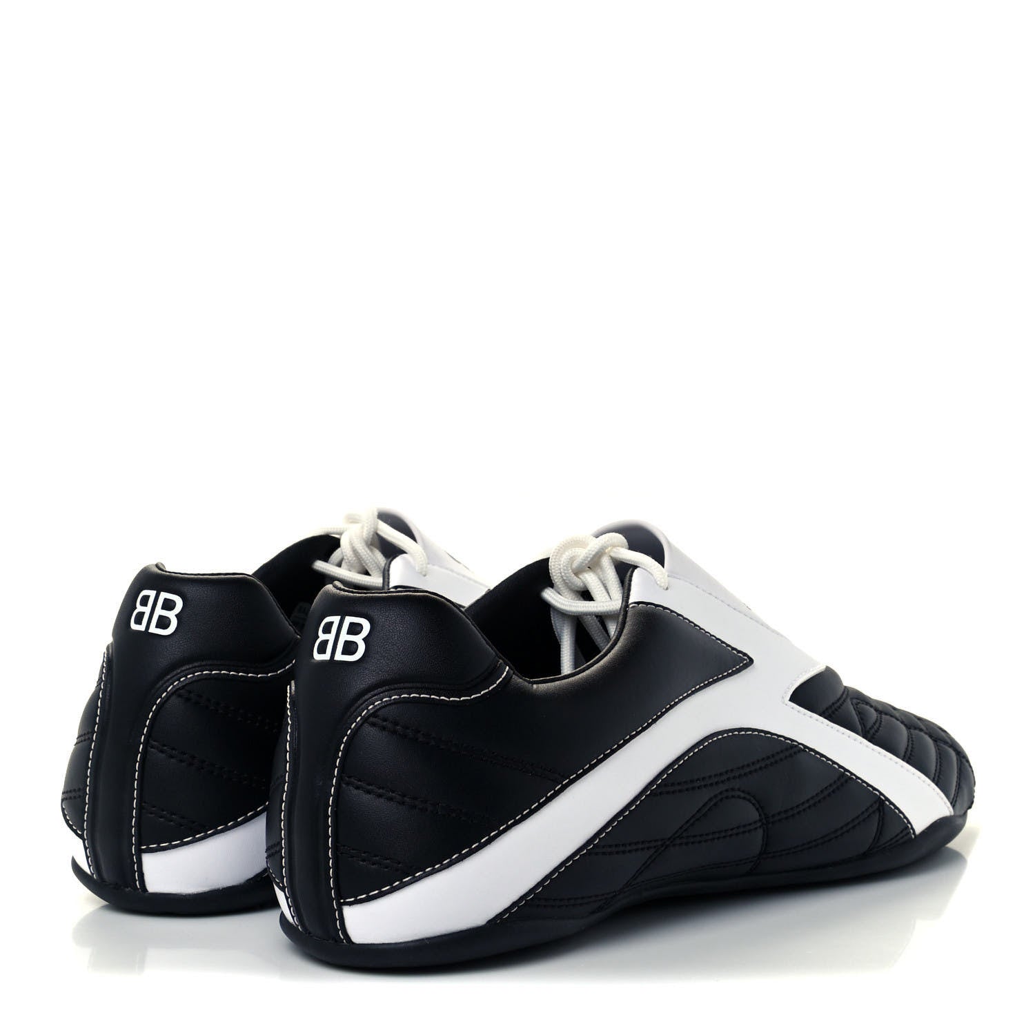 Balenciaga Polyurethane Mens Zen Sneakers 44 Black White 4 of 11