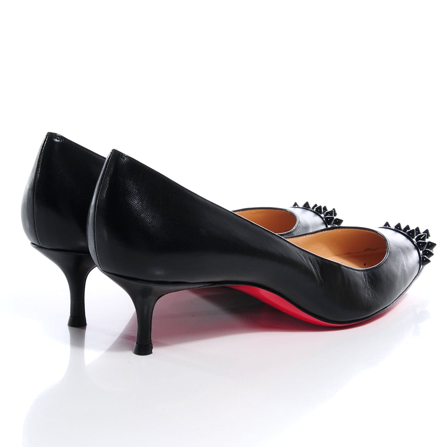 Christian Louboutin Kid Patent Geo 45 Pumps 41 Black 4 of 7