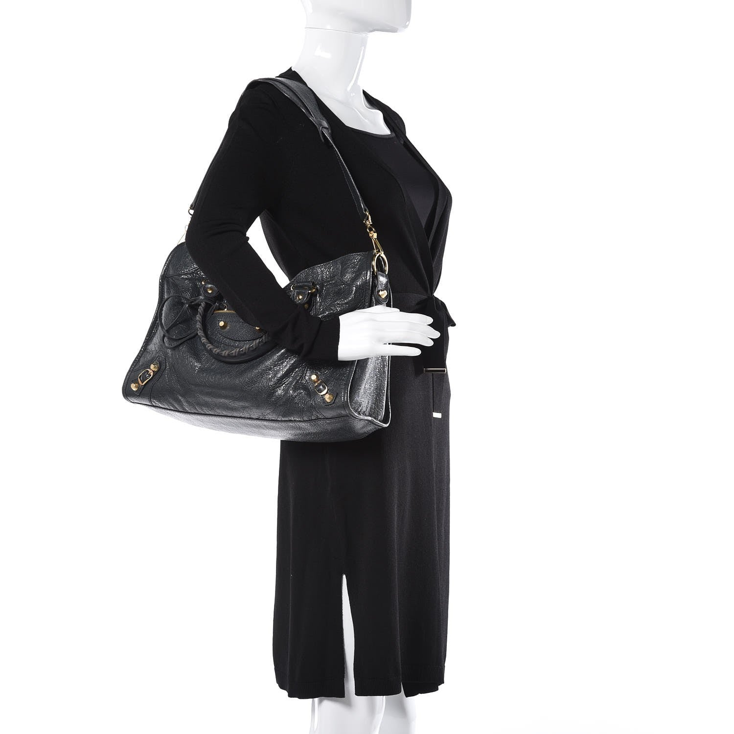 Balenciaga Agneau Giant 12 Gold Hardware City Anthracite 2 of 8