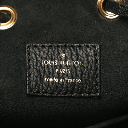 Louis Vuitton Calfskin Lockme Bucket MM Black 5 of 8